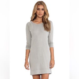 Standard James Perse raglan Terry knit sweater dress in Shadow